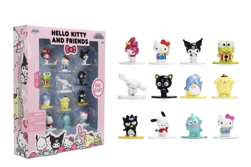 Hello Kitty Kovové sběratelské nanofigurky 12 ks, wave 1